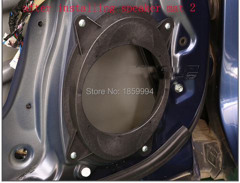 Subaru – haut-parleur porte avant de 13 à 17 pouces, adaptateur monté sur tapis, plaques de support, espaceurs, anneau solide, 6*9 à 6.5 pouces, audio de voiture, 2 pièces/lot ► Photo 1/1