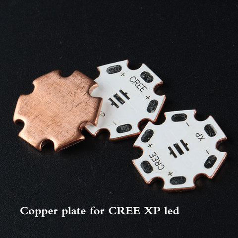 Plaque de cuivre DTP pour CREE XPE XPL XPG, 20mm x 1.6mm ► Photo 1/2