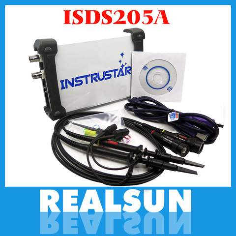 ISDS205A bande passante 20 M taux d'échantillonnage 48 M double canal USB Oscilloscope virtuel + enregistreur de données + Oscilloscope 20 M ► Photo 1/6