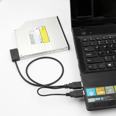 Adaptateur pour lecteur CD HDD SATA vers USB 2.0, Sata + 6 13 broches, pilote d'enregistrement, livraison gratuite ► Photo 1/6