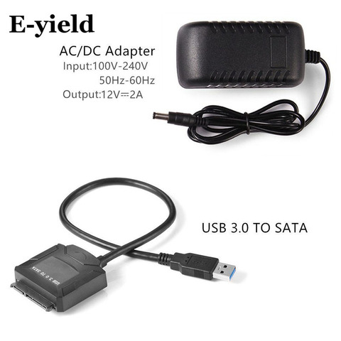 Sata adaptateur câble USB 3.0 vers Sata convertisseur 2.5 3.5 pouces Super vitesse disque dur pour HDD SSD USB 3.0 vers Sata câble ► Photo 1/6