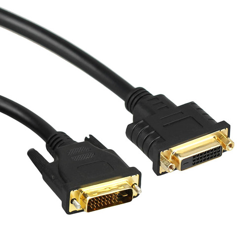 Plein 25Pin DVI-D 24 + 1 Mâle à Femelle Extenxion câble pour Moniteur 0.5 M 1.5 M 3 M 5 M ► Photo 1/2