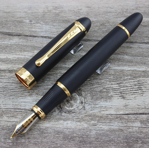 JINHAO X450 stylo plume large 0.7mm givré noir et doré JINHAO 450 ► Photo 1/3