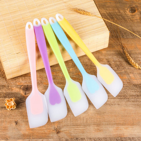 Spatule pour crème en Silicone, ustensile à beurre antiadhésive en Nylon pour pâtisserie, ustensile de cuisine résistant à la chaleur ► Photo 1/4