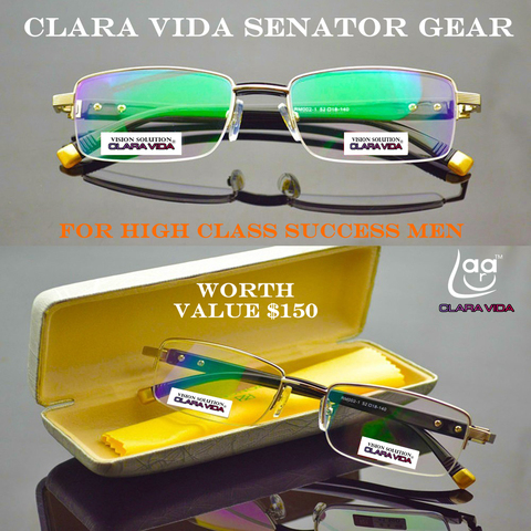 Claravida-lunettes de lecture senateur en titane avec revêtement asphérique antiréfléchissantes, à + 2022 + 1.0 + 1.5 + 2.0 + 2.5 + 3.0, 3.5 ► Photo 1/6