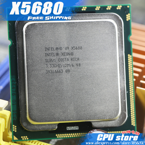 Processeur Intel Xeon X5680, 3.33GHz, LGA1366, 12 mo de Cache L3, Six cœurs, pour serveur, livraison gratuite ► Photo 1/3