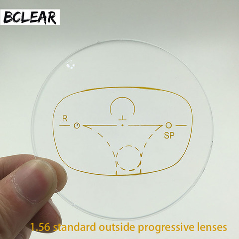BCLEAR-lentilles progressives extérieures Standard 1.56 multifocales, pour la myopie et la presbytie, lentille optique personnalisée, objectif visible de loin et de près ► Photo 1/6