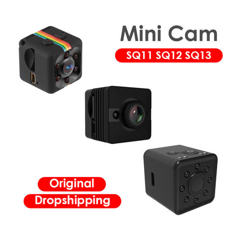 Mini caméra DV d'origine SQ11 SQ12 Camaras WiFi SQ13 Espia Vision nocturne Full HD enregistreur vidéo corps d'action caméra microcaméra ► Photo 1/6