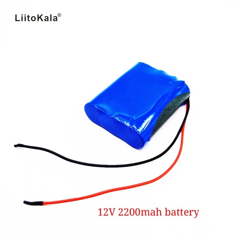 Liitokala – batterie Lithium rechargeable 12V 18650 ma 12.6V, avec chargeur ah + panneau de Protection ► Photo 1/3
