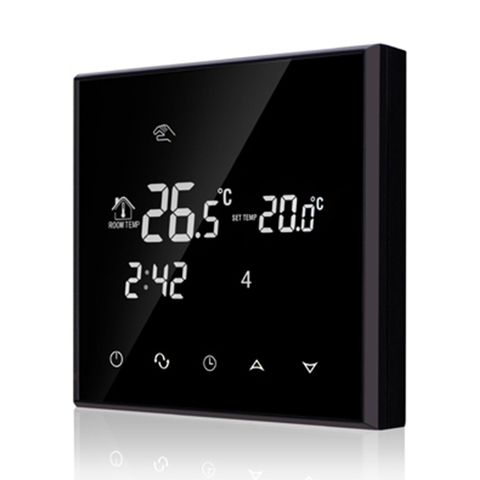 Thermostat WiFi avec écran tactile LCD, régulateur de température pour chauffage au sol Programmable hebdomadaire, 220V, 16a ► Photo 1/6