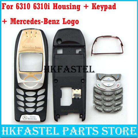 Pour Nokia 6310i mercedes-benz Logo haute qualité nouveau complet boîtier de téléphone housse + clavier + outils livraison gratuite ► Photo 1/4