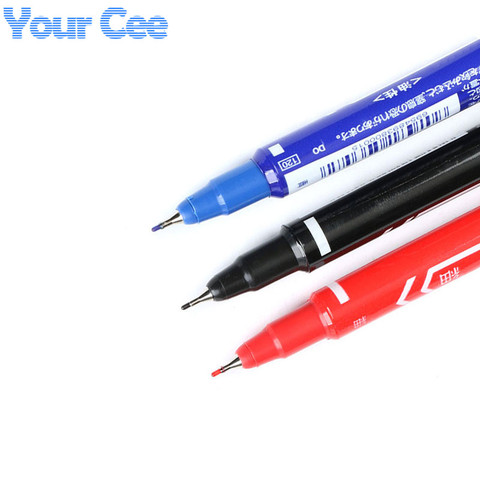 Marqueur d'encre Anti-gravure CCL, Double stylo, bleu, rouge, noir, pour PCB, 5 pièces ► Photo 1/4
