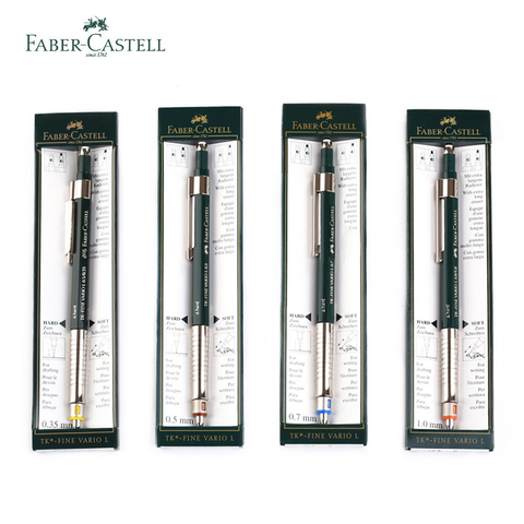 Faber Castell-crayons mécaniques en Mode dur/doux, 0.35/0.5/0.7/1.0mm, papeterie de Design graphique ► Photo 1/6