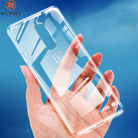 Coque de protection transparente Ultra-fine en silicone pour OnePlus, compatible modèles 5, 5T, 6, 6T, 7, 7T, 8 Pro, Nord ► Photo 1/6