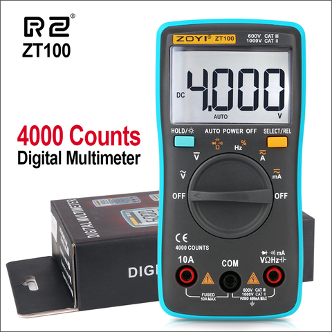 Multimètre numérique RZ 6000 tension ca/cc courant Ohm fréquence Diode résistance capacité testeur outil ZT102 ZT98 ZT100 ZT101 ► Photo 1/6