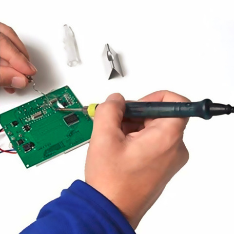 Portable USB fer à souder stylo 5V 8W Mini pointe tactile commutateur réglable équipement de soudage outils ► Photo 1/6