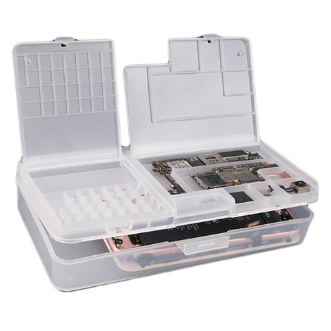 Boîte de rangement SS-001A pour la réparation de cartes mères Ic pièces de Smartphone outils d'ouverture collecteur pour la réparation de cartes mères ► Photo 1/6