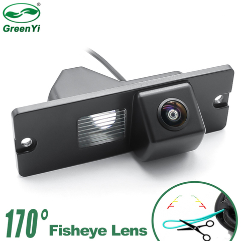 HD 170 degrés 1280P Fisheye MCCD lentille Starlight Vision nocturne voiture recul caméra de recul pour Mitsubishi Pajero 4 2006-17 ► Photo 1/6