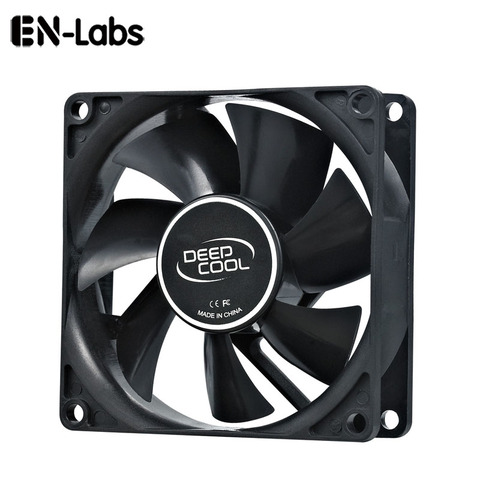 En-labs PC ordinateur 80mm Hydro roulement 20dBA Ultra silencieux boîtier ventilateur dissipateur thermique refroidissement, 8 CM ventilateur puissance par Molex IDE 4pin ► Photo 1/5