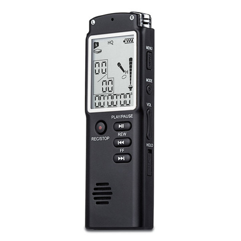 Enregistreur vocal professionnel USB, Dictaphone, Audio numérique, avec Microphone intégré, 8 go, 16 go, 32 go, 96 heures ► Photo 1/6