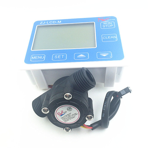 Débitmètre d'eau G1/2 YF-S201, capteur de débitmètre, indicateur de compteur de caudalimètre + système de débit d'eau numérique LCD 1-30l/min 3-24V ► Photo 1/6