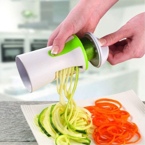 Trancheur de légumes en spirale Portable, éplucheur en acier inoxydable pour pommes de terre, courgettes Spaghetti ► Photo 1/6