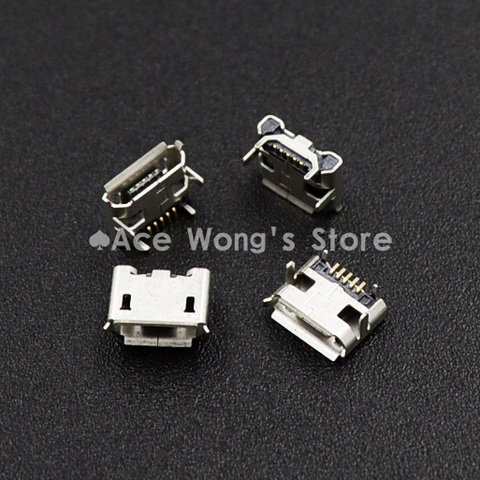 Connecteur Micro USB femelle Type 5 broches, 10 pièces, prise de charge de queue SMT, carte PCB ► Photo 1/1