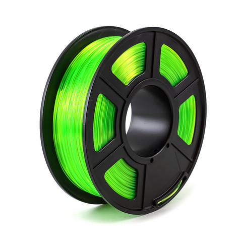 PETG – Filament plastique pour imprimante 3D, vert Transparent, 1.75mm, 1kg/2lbs, matériau pour FDM ► Photo 1/6
