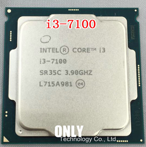 Processeur Core i3 série 7 7100 LGA 1151, 14 nanomètres, double cœur ► Photo 1/1