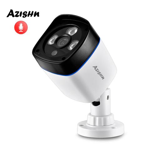 AZISHN – caméra de surveillance bullet extérieure IP POE HD 2MP/1080P/25fps, dispositif de sécurité sans fil, avec Audio, codec H.265, protocole onvif ► Photo 1/1