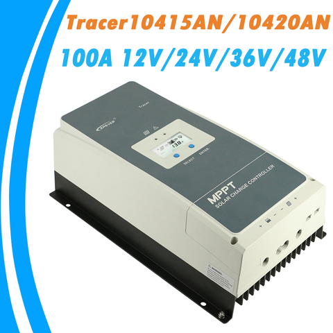 EPever MPPT 100A contrôleur de Charge solaire 12V 24V 36V 48V rétro-éclairage LCD pour Max 200V PV entrée enregistrement en temps réel 10420AN ► Photo 1/6