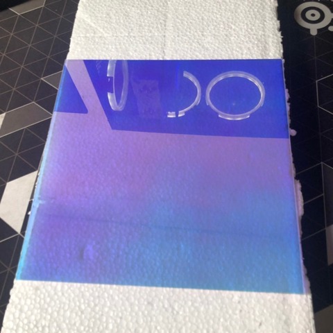 Plaque acrylique en plexiglas Laser PMMA, verre organique en méthacrylate de 2/3/5mm épaisseur 200*200mm ► Photo 1/3