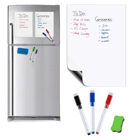Aimant blanc Flexible pour réfrigérateur, tableau blanc Flexible, bloc-notes intelligent ► Photo 1/6