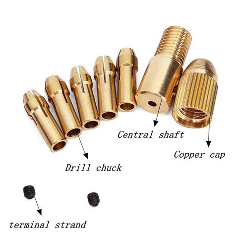 Petite perceuse électrique 0.5-3mm, petite perceuse électrique, pince de mèche, Micro perceuse hélicoïdale, jeu de mandrins ► Photo 1/2