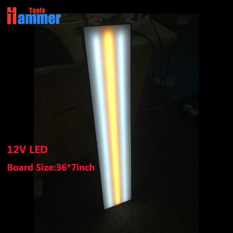 Lampe Lumière LED Aluminium Réflecteur Panneau Sans Peinture Débosselage  Kit De Réparation De Voiture Ensembles D'outils De Réparation Automatique