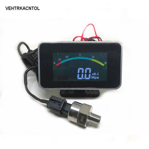 VEHTRKACNTOL 12 v/24 v Camion Voiture Jauge De Pression D'huile Moteur Compteur de Pression D'huile Moniteur ► Photo 1/1