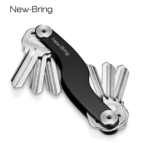 NewBring porte-clé de voiture chaîne Smart Key Portefeuilles anneau collecteur gouvernante D'oxyde D'aluminium DIY EDC Pocket clé organisateur smart ► Photo 1/6