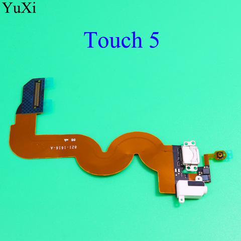YuXi nouveau tactile 5 USB chargeur de chargement Dock Port Audio Jack casque Flex pour iPod Touch5 5th Gen accueil bouton câble flexible ► Photo 1/3
