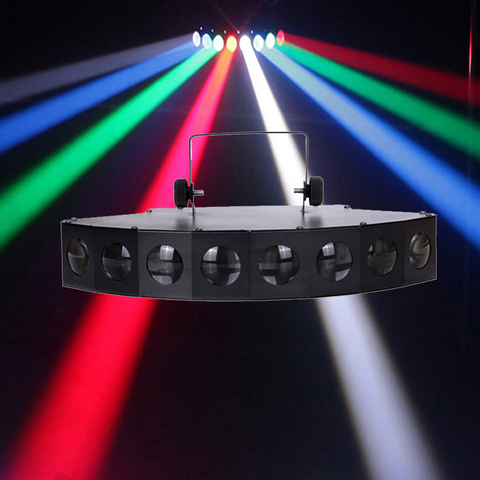 Laser à faisceau lumineux haute luminosité, Scanner à 8 yeux, LED faisceaux lumineux, lumière RGBW, scanner pour club dj et discothèque ► Photo 1/6