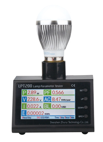 ZHURUI – compteur d'énergie Portable LPT200 LCD, prise de watt numérique, compteur de kwh, économie d'énergie, remplacement de l'étui de démonstration led ► Photo 1/6