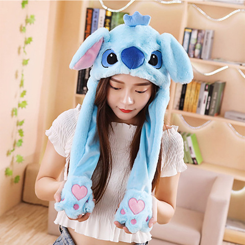 Filles licorne chapeau en peluche oreilles mobiles point chapeau main pincement oreille pour déplacer oreilles verticales casquette femmes fête licorne Performance cadeaux ► Photo 1/6