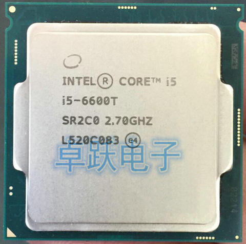 Processeur Intel I5 6600T I5-6600T LGA1151, Quad Core, 14 nanomètres, fonctionne correctement, pour ordinateur de bureau, livraison gratuite ► Photo 1/1