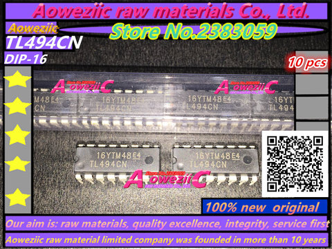 Aoweziic 100% nouveau TL494 TL494CN circuit de contrôle de modulation de largeur d'impulsion DIP-16 contrôleur de mode de commutation ► Photo 1/2
