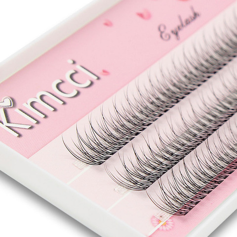 Kimcci-extensions de cils évasés individuels en vison, groupe 3D, naturels, maquillage professionnel, 120 pièces ► Photo 1/6