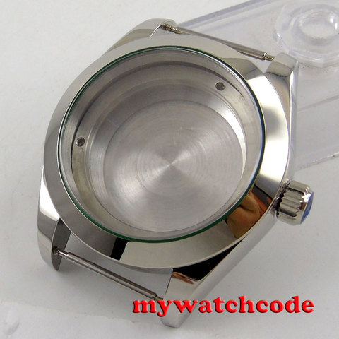 Coque de montre automatique, 40mm, 316L, acier et argent, mouvement ETA 2824 2836 110 ► Photo 1/1