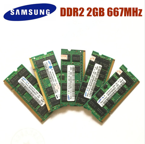 Samsung1GB 2 gb 4 gb 8 gb 2g 4g PC2 PC3 DDR2 DDR3 667 mhz 800 mhz 1333 mhz 1600 mhz 5300 s 6400 s 8500 s 10600 s Ordinateur Portable mémoire RAM portable ► Photo 1/6