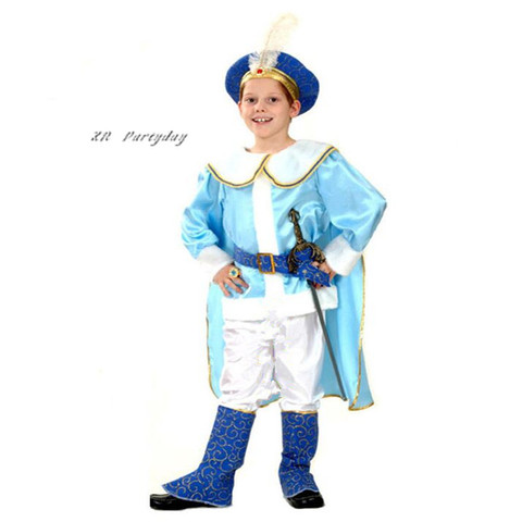 Enfants Prince arabe Cosplay garçon Aladdin Prince déguisement d'halloween pour enfants robe de carnaval décoration de fête de noël ► Photo 1/3