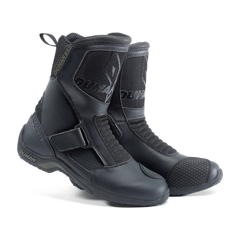 Bottes de Moto pour hommes, chaussures de course, pour Motocross, en super fibre, noires ► Photo 1/6