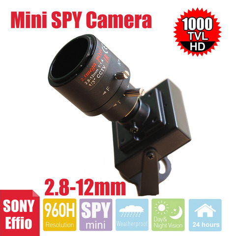 Uvusee – Mini caméra de surveillance Sony Effio 1000TVL, 960H, 2.8-12MM, lentille varifocale, Zoom, sécurité D/N ► Photo 1/5