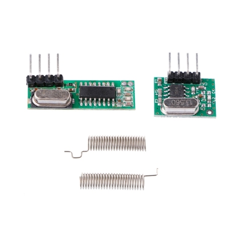 1 ensemble de Module émetteur récepteur RF superhétérodyne 433 Mhz avec 2 antennes pour Arduino/ARM/MCU ► Photo 1/6